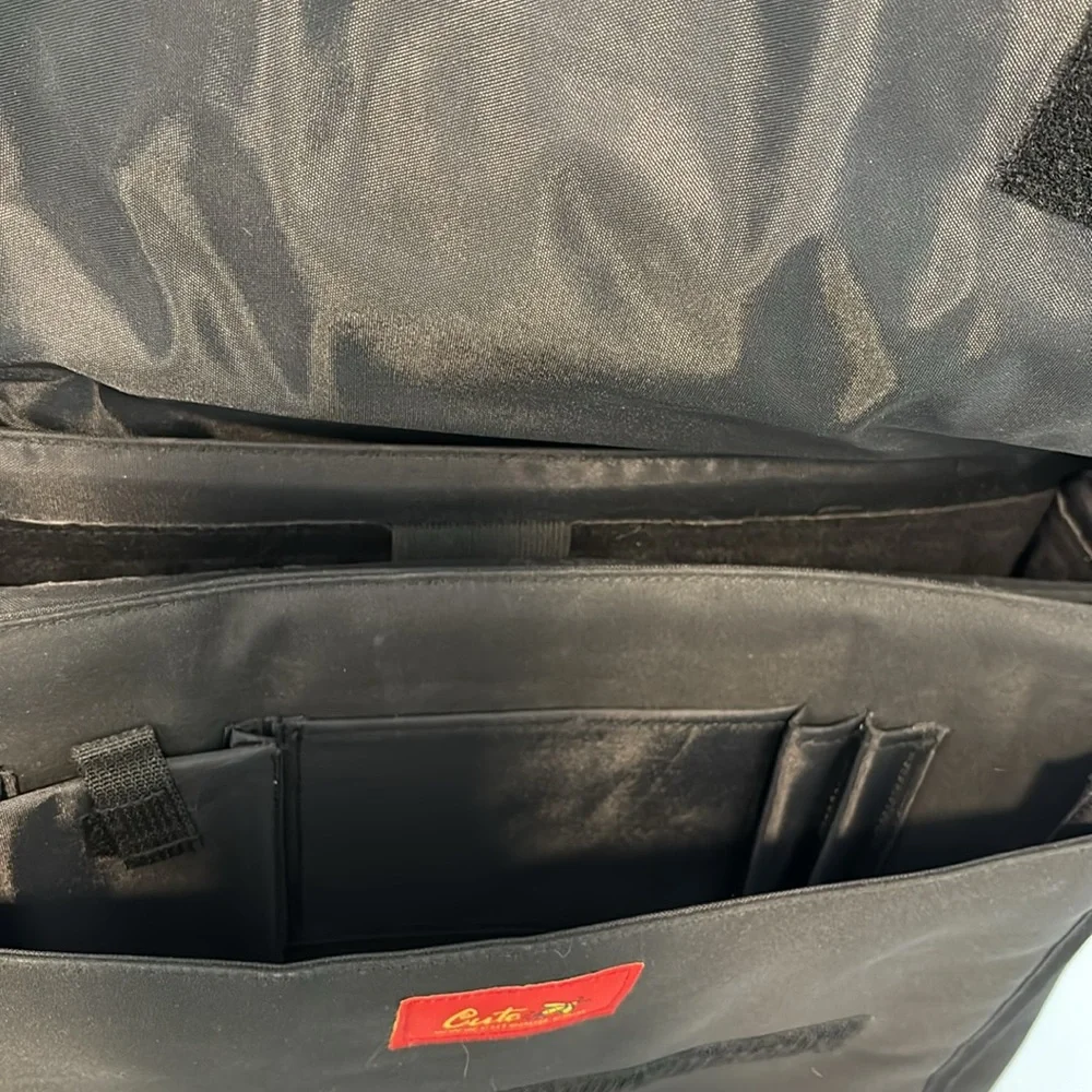 Cute Black Purple Messenger/Computer Bag Large